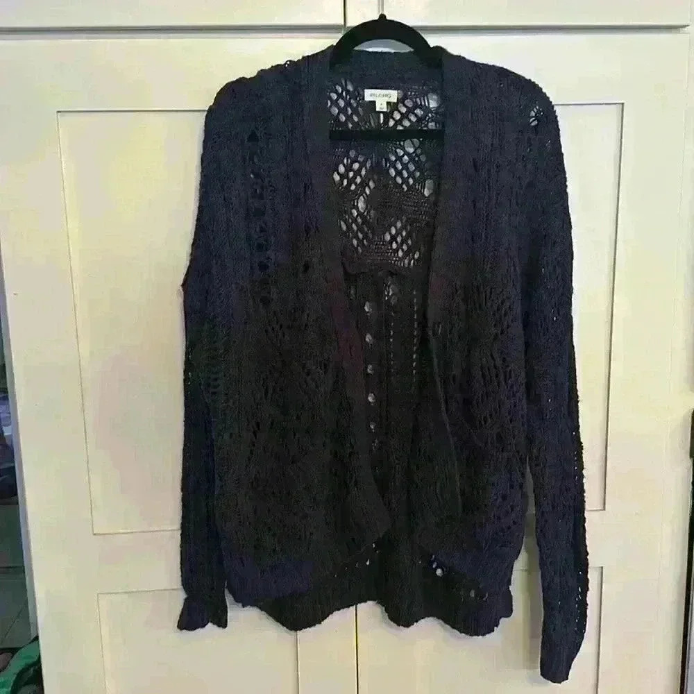 Pilcro/Anthropologie Open Stitch Cardigan